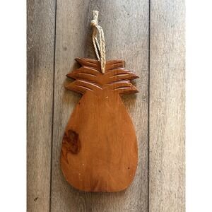Pineapple Shaped Wooden Cutting Board MCM WOOD FRUIT SHAPE PLAQUE chopping block